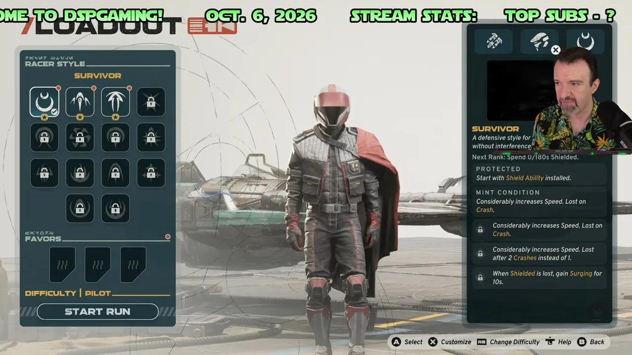 Three Favors slots at the bottom left of the Loadout screen